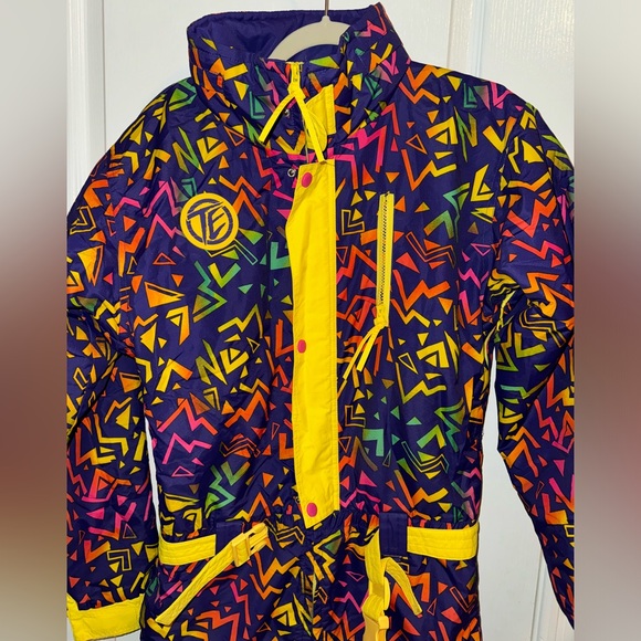 Tipsy Elves Totally 80s Design Ski Suit Adult Size Small - Picture 2 of 16